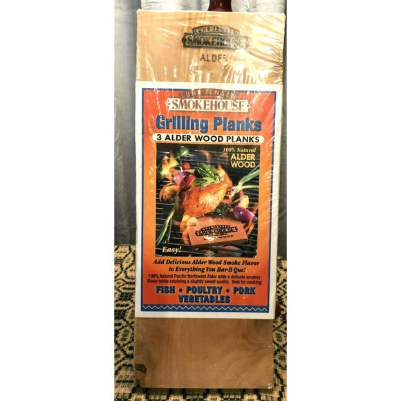 New Luhr Jensen Smokehouse ALDER Wood Grilling Planks, set of 3 - Picture 2 of 5